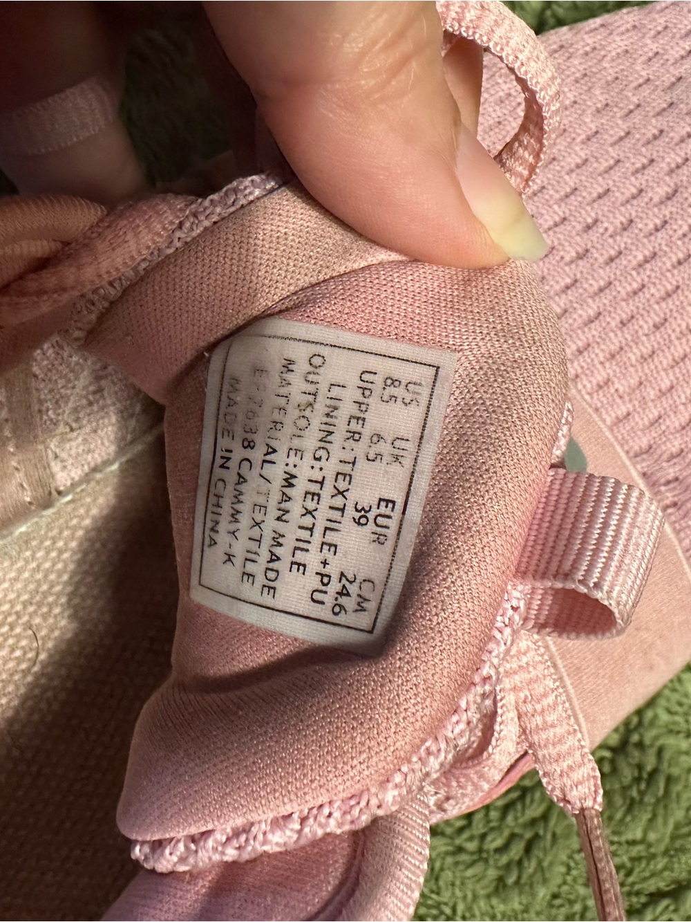 RBX Girls' Pink Athletic Sneakers with Hook-and-Loop Strap - Picture 2 of 4